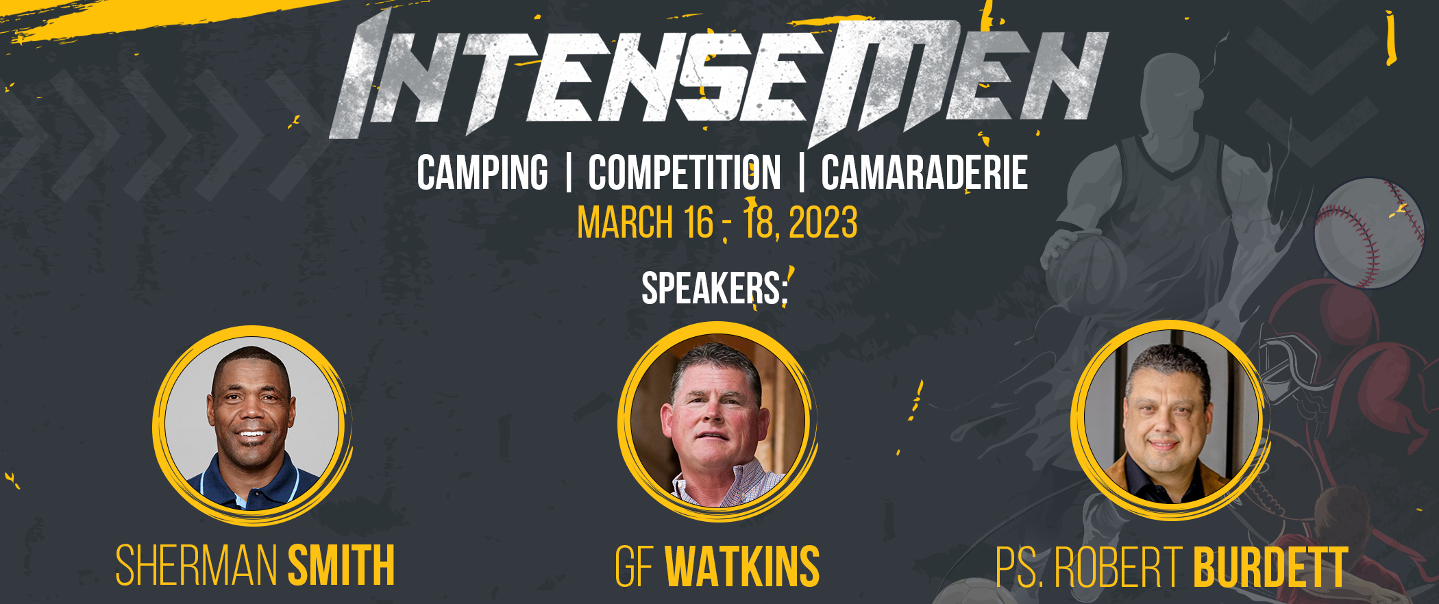 Original flyer for IntenseMen camp